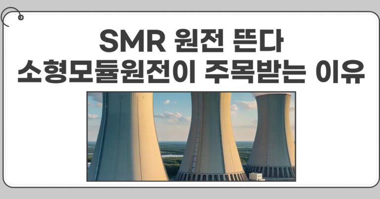 SMR 원전이 주목받는 이유