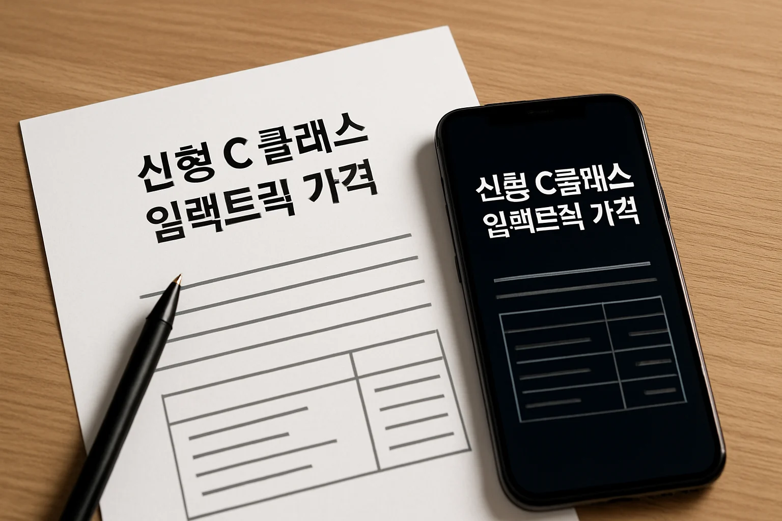 신형 C클래스 일렉트릭 가격 대표 이미지